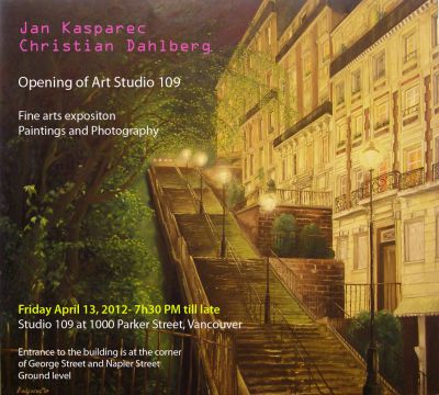 Opening painting art studio in Vancouver